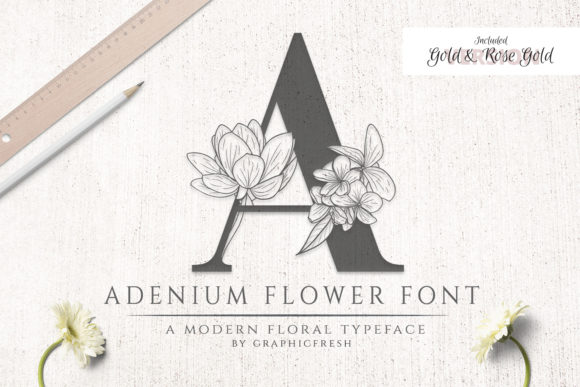 Adenium Flower: A Serif Font for Editorial Elegance and Brand Identity