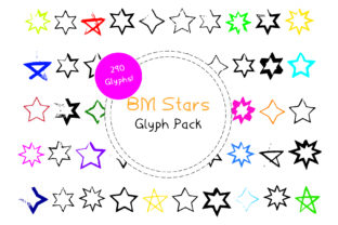 BM Graphics - Stars: A Starry Font for Creative Branding