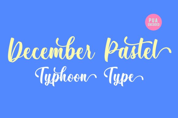 December Pastel: A Script Font for Creative Crafters and Product Designers