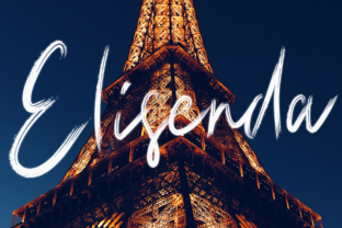 Elisenda: A Playful Brush Font for Editorial Design and Branding