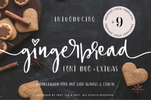 Gingerbread Duo: A Script Handwritten Font for Editorial Design and Branding