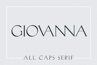 Giovanna: A Serif Font for Elegant Craft Projects