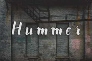 Hummer: A Script Handwritten Font for Bold Branding and Web Design