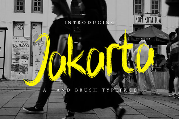 Jakarta: A Textured Dry Brushed Font for Modern Branding