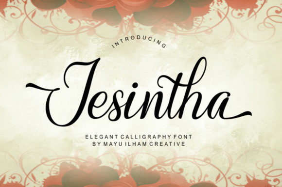 Jesintha: A Script Font for Elegant Handmade Creations