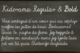 Kidorama: A Script Font for Children’s Publishing