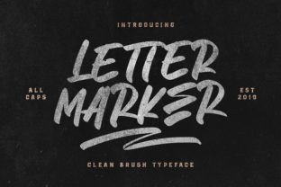 Letter Marker: A Bold Script Font for Standout Branding