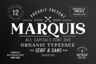Marquis Duo: A Timeless Serif Font for Crafters and Designers