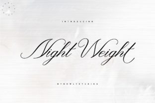 Night Weight Script: A Timeless Script Font for Elegant Branding