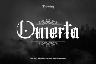 Omerta: A Bold Blackletter Font for Modern Campaigns