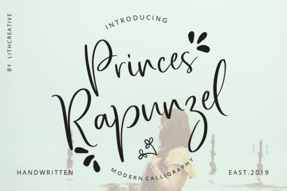 Princes Rapunzel: A Script Handwritten Font for Romantic Branding and Campaign Design