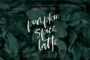 Pumpkin Spice Latte Script for Branding and Creative Design
