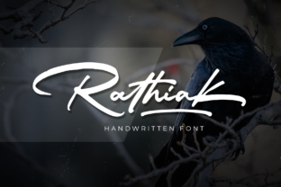 Rathiak: A Script Handwritten Font for Creative Branding