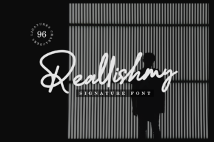 Reallishmy: A Script Handwritten Font for Luxurious Branding