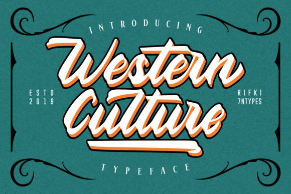 Western Culture: A Bold Script Font for Web Designers